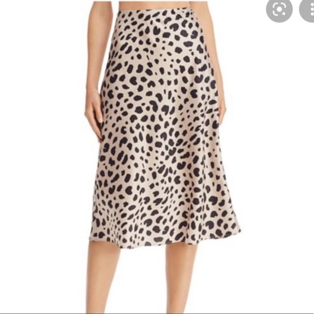 E.ssue leopard print midi skirt